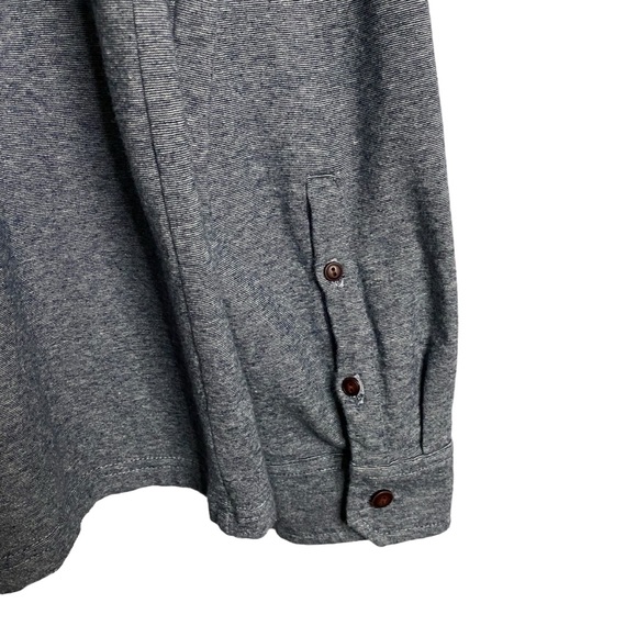 Simons Men's Gray Long Sleeve Floral Trim Shirt - Picture 4 of 8